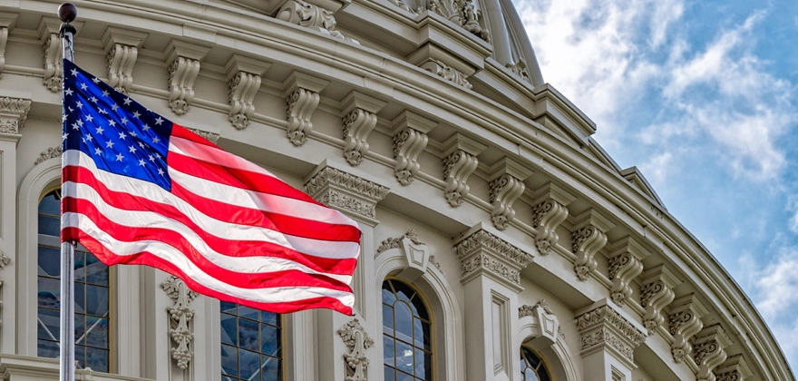 Featured Image with the American Flag at the Capitol Building